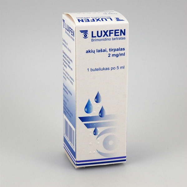 LUXFEN, 2 mg/ml, akių lašai (tirpalas), 5 ml paveikslėlis