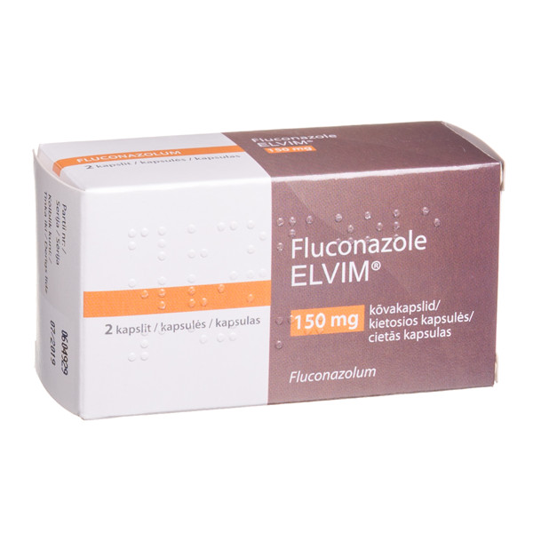 FLUCONAZOLE ELVIM, 150 mg, kietosios kapsulės, N2  paveikslėlis