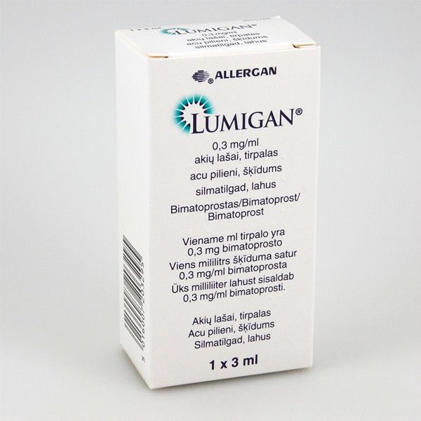 LUMIGAN, 0,1 mg/ml, akių lašai (tirpalas), 3 ml, N1  paveikslėlis
