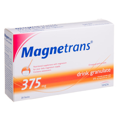 STADA MAGNETRANS DRINK, 375 mg, granulės gėrimui ruošti, 20 paketėlių paveikslėlis