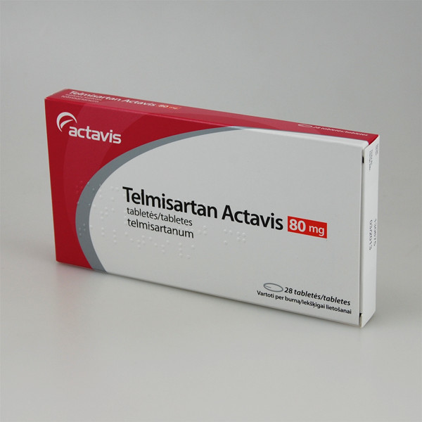TELMISARTAN ACTAVIS, 80 mg, tabletės, N28 paveikslėlis