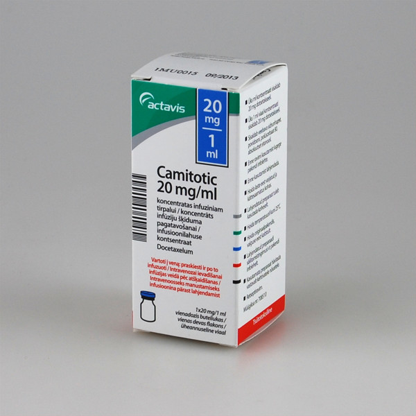 CAMITOTIC, 20 mg/ml, koncentratas infuziniam tirpalui, 1 ml, N1 paveikslėlis