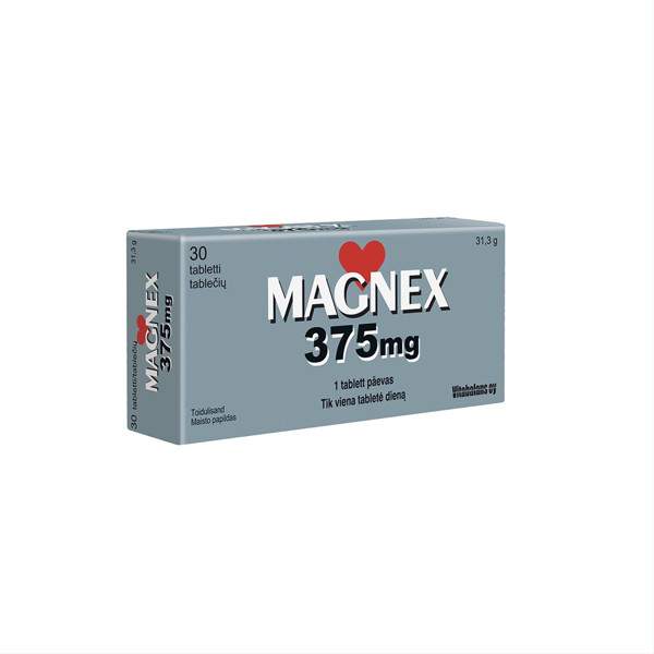 MAGNEX, 375 mg, 30 tablečių paveikslėlis