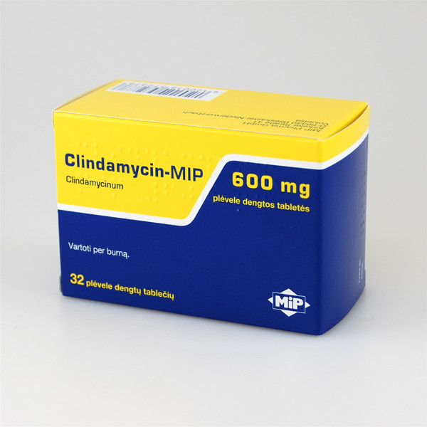 CLINDAMYCIN-MIP, 600 mg, plėvele dengtos tabletės, N32 paveikslėlis