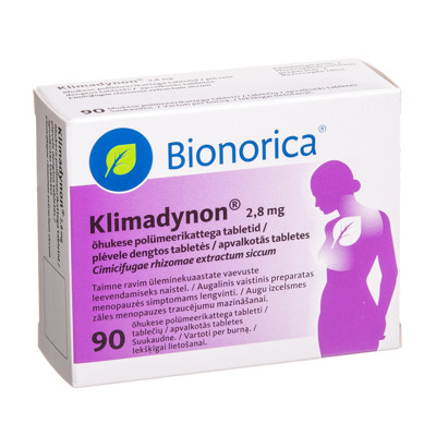 KLIMADYNON, 2,8 mg, plėvele dengtos tabletės, N90 paveikslėlis