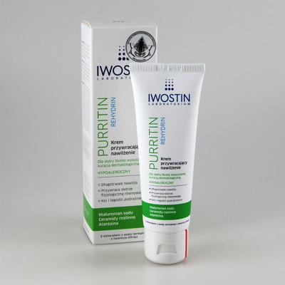 IWOSTIN PURRITIN REHYDRIN, natūralų drėgnumą atstatantis kremas, 40 ml paveikslėlis
