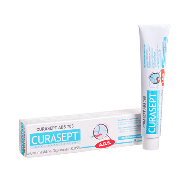 CURASEPT, dantų pasta su fluoridu ir chlorheksidinu, 0,05%, 75 ml paveikslėlis
