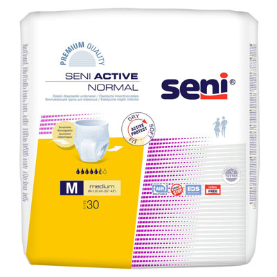 SENI ACTIVE NORMAL MEDIUM, sauskelnės-kelnaitės, 30 vnt. paveikslėlis