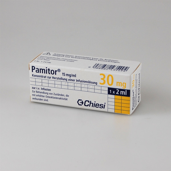 PAMITOR, 15 mg/ml, koncentratas infuziniam tirpalui, 2 ml, N1 paveikslėlis