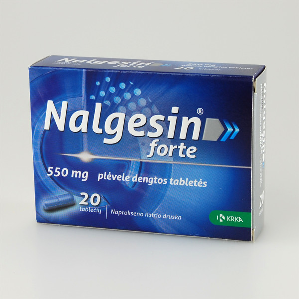 NALGESIN FORTE, 550 mg, plėvele dengtos tabletės, N20  paveikslėlis