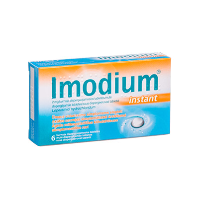 IMODIUM INSTANT, 2 mg, burnoje disperguojamosios tabletės, N6  paveikslėlis