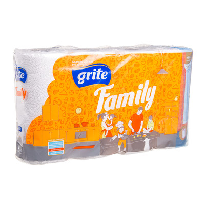 GRITE FAMILY, popieriniai rankšluosčiai, 4 vnt.  paveikslėlis