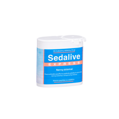 SEDALIVE EXPRESS, 350 mg, 40 čiulpiamųjų tablečių paveikslėlis