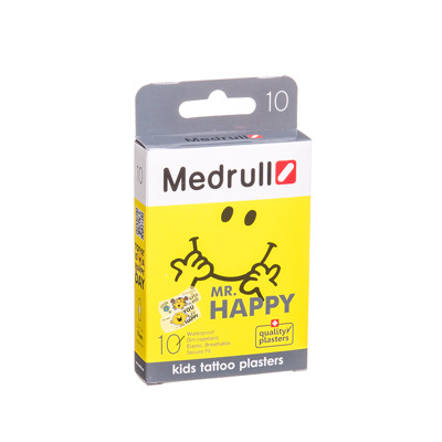 MEDRULL MR. HAPPY, vaikiškas pleistras, 10 vnt. paveikslėlis