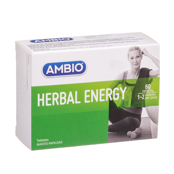 AMBIO HERBAL ENERGY, 60 tablečių paveikslėlis