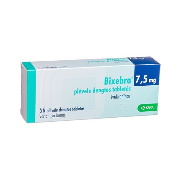BIXEBRA, 7,5 mg, plėvele dengtos tabletės, N56 paveikslėlis