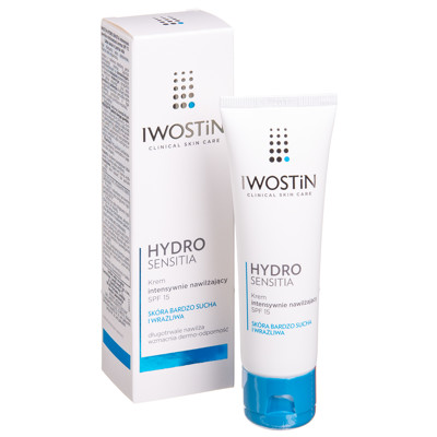 IWOSTIN HYDRO SENSITIA, intensyvus, drėkinamasis kremas, SPF 15, 50 ml paveikslėlis