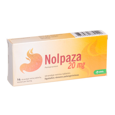 NOLPAZA, 20 mg, skrandyje neirios tabletės, N14 paveikslėlis