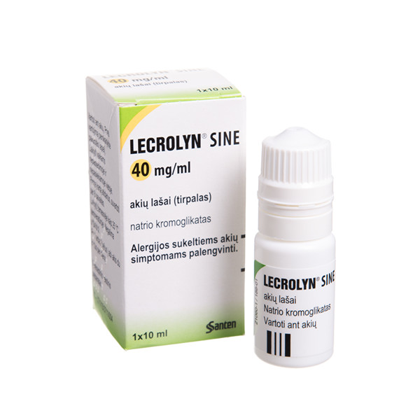 LECROLYN SINE, 40 mg/ml, akių lašai (tirpalas), 10 ml, N1  paveikslėlis