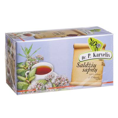 DR. P. KARVELIS SALDŽIŲ SAPNŲ, žolelių arbata, 1 g, 25 vnt. paveikslėlis
