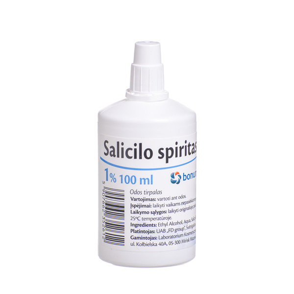 SALICILO SPIRITAS 1%, 100 ml paveikslėlis