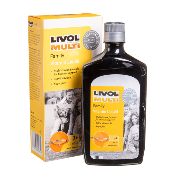 LIVOL MULTI, skysti vitaminai visai šeimai, 500 ml paveikslėlis