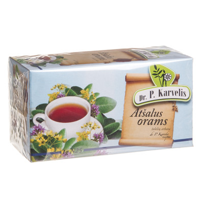 DR. P. KARVELIS ATŠALUS ORAMS, žolelių arbata, 1 g, 25 vnt. paveikslėlis