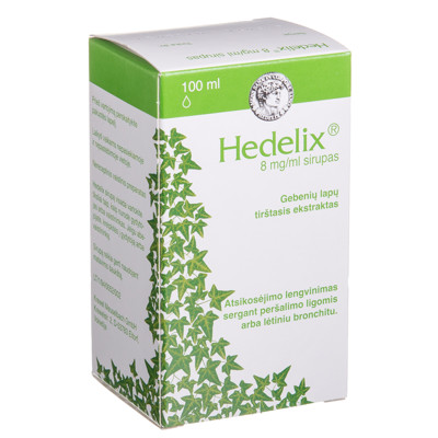 HEDELIX, 8 mg/ml, sirupas, 100 ml  paveikslėlis