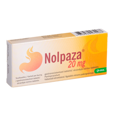 NOLPAZA, 20 mg, skrandyje neirios tabletės, N7 paveikslėlis