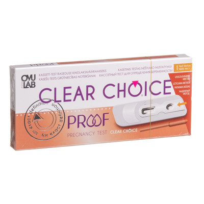 CLEAR CHOICE PROOF, nėštumo testas kasetė  paveikslėlis
