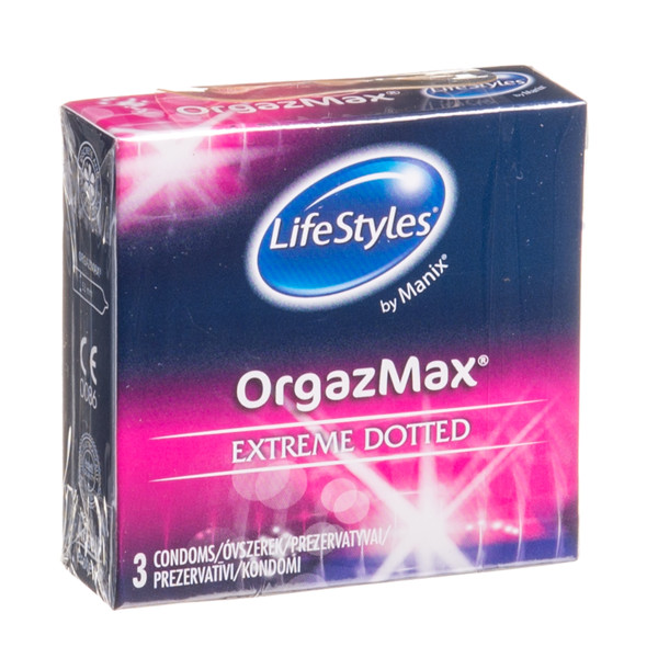 LIFESTYLES ORGAZMAX, prezervatyvai, 3 vnt. paveikslėlis