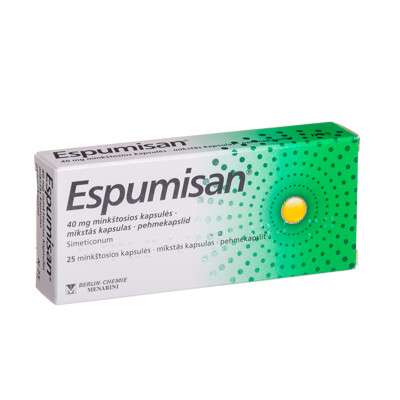 ESPUMISAN, 40 mg, minkštosios kapsulės, N25  paveikslėlis