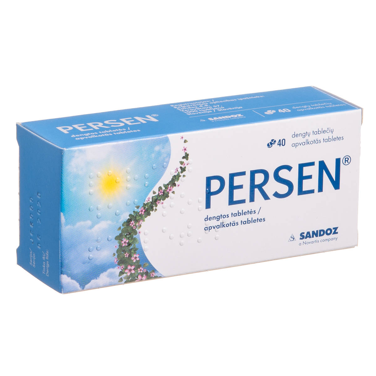 PERSEN, dengtos tabletės, N40 | Gintarinė