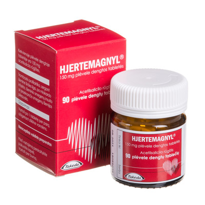 HJERTEMAGNYL, 150 mg, plėvele dengtos tabletės, N90  paveikslėlis