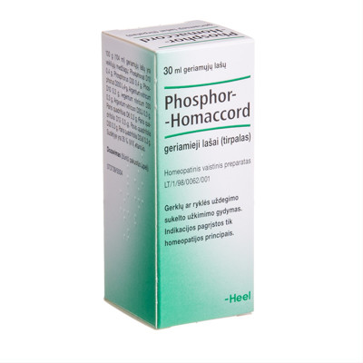 PHOSPHOR-HOMACCORD, geriamieji lašai (tirpalas), 30 ml  paveikslėlis