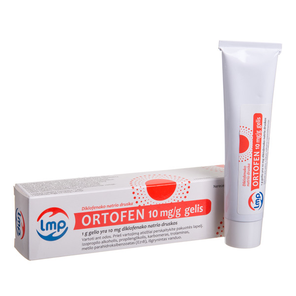 ORTOFEN, 10 mg/g, gelis, 40 g  paveikslėlis