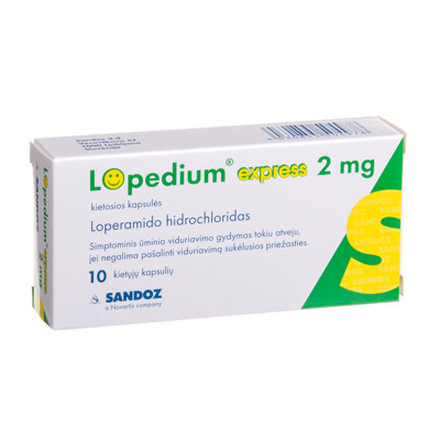 LOPEDIUM EXPRESS, 2 mg, kietosios kapsulės, N10 paveikslėlis