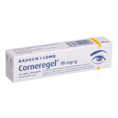 CORNEREGEL, 50 mg/g, akių gelis, 10 g  paveikslėlis