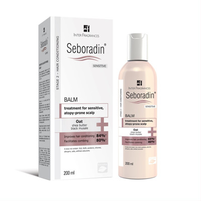 SEBORADIN SENSITIVE, balzamas plaukams, antialerginis - jautriai galvos odai, 200 ml paveikslėlis