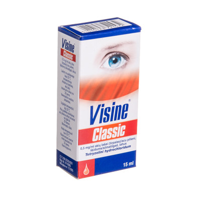 VISINE CLASSIC, 0,5 mg/ml, akių lašai (tirpalas), 15 ml  paveikslėlis