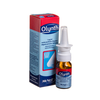 OLYNTH, 1 mg/ml, nosies purškalas (tirpalas), 10 ml  paveikslėlis