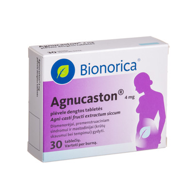 AGNUCASTON, 4 mg, plėvele dengtos tabletės, N30  paveikslėlis