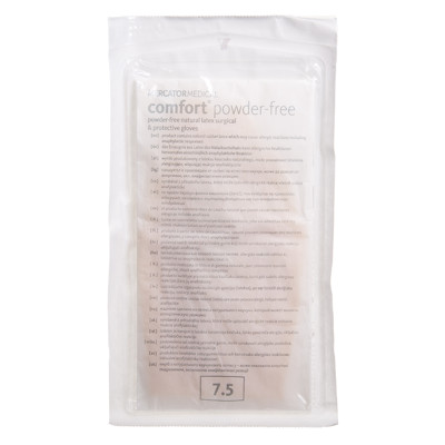 COMFORT, sterilios pirštinės be pudros, Nr. 7,5, 2 vnt. paveikslėlis