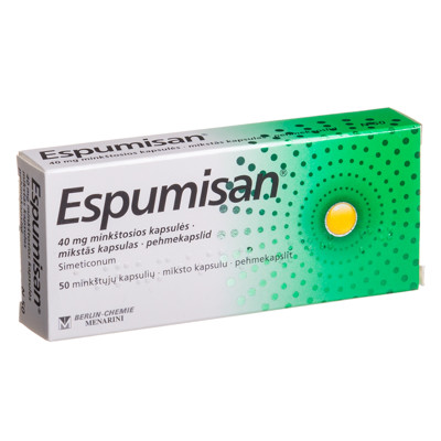 ESPUMISAN, 40 mg, minkštosios kapsulės, N50  paveikslėlis