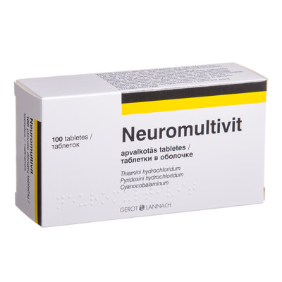 NEUROMULTIVIT, plėvele dengtos tabletės, N100  paveikslėlis