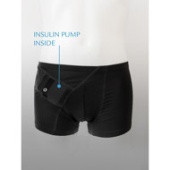ANNAPS vyriški šortukai / trumpikės su kišene insulino pompai, juoda, XS, 1 vnt. paveikslėlis