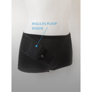 ANNAPS moteriškos kelnaitės / šortukai su kišene insulino pompai,  juoda, M, 1 vnt. paveikslėlis