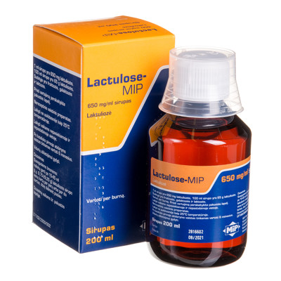 LACTULOSE-MIP, 650 mg/ml, sirupas, 200 ml paveikslėlis