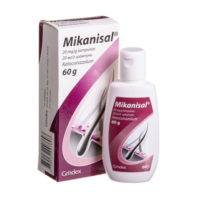 MIKANISAL, 20 mg/g, šampūnas, 60 g, N1 paveikslėlis