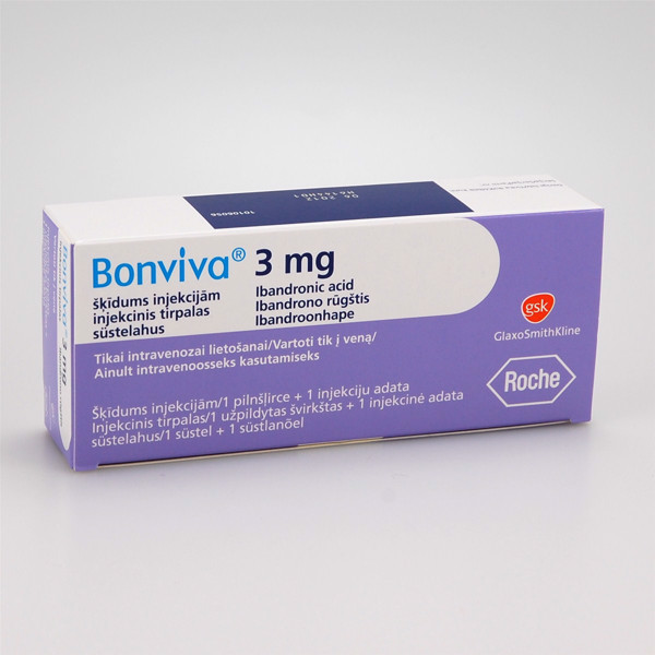 BONVIVA, 3 mg/3 ml, injekcinis tirpalas, N1 paveikslėlis